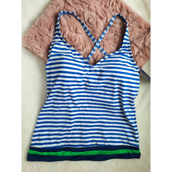 Jag Swimwear Convertible Strap Stripe 